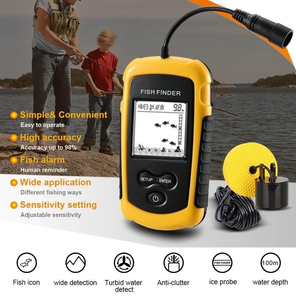 Fish Finder Cable - Wireless Sonar Detection Fish Finder, Outdoor