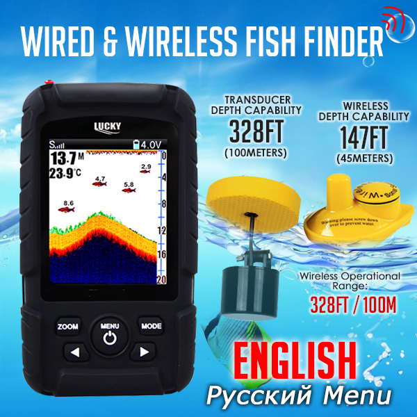 Fish Finder Cable - FF718LiC 2-in-1 LUCKY Fishfinder Wireless/Wired Sensor