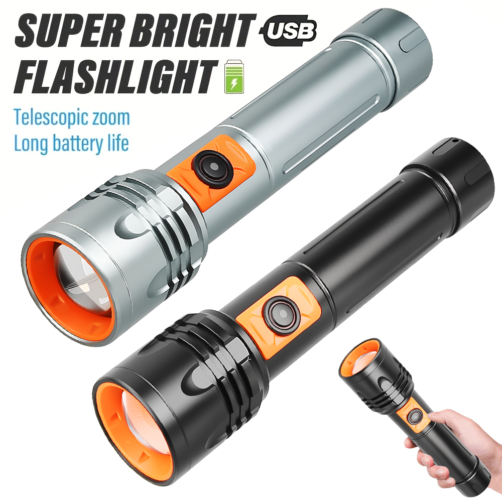 High Power LED Flashlight USB  – Fishing Light recenzja i cena