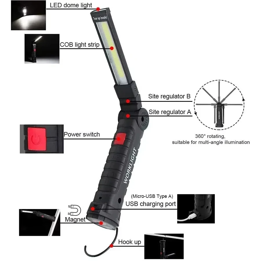 Rechargeable Magnetic Work Lig – Fishing Light recenzja i cena