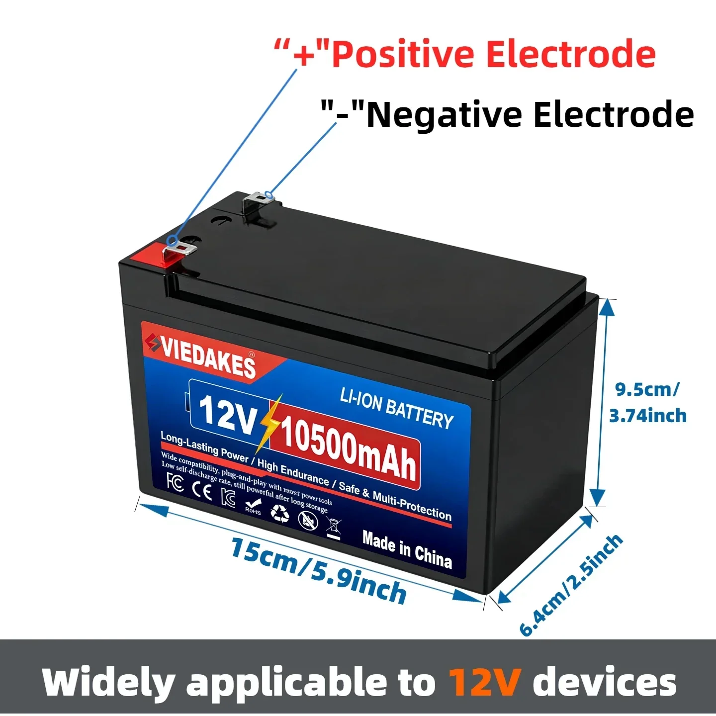 VIEDAKES 12V LiFePO4 Battery 3 – Fish Finder Charger recenzja i cena