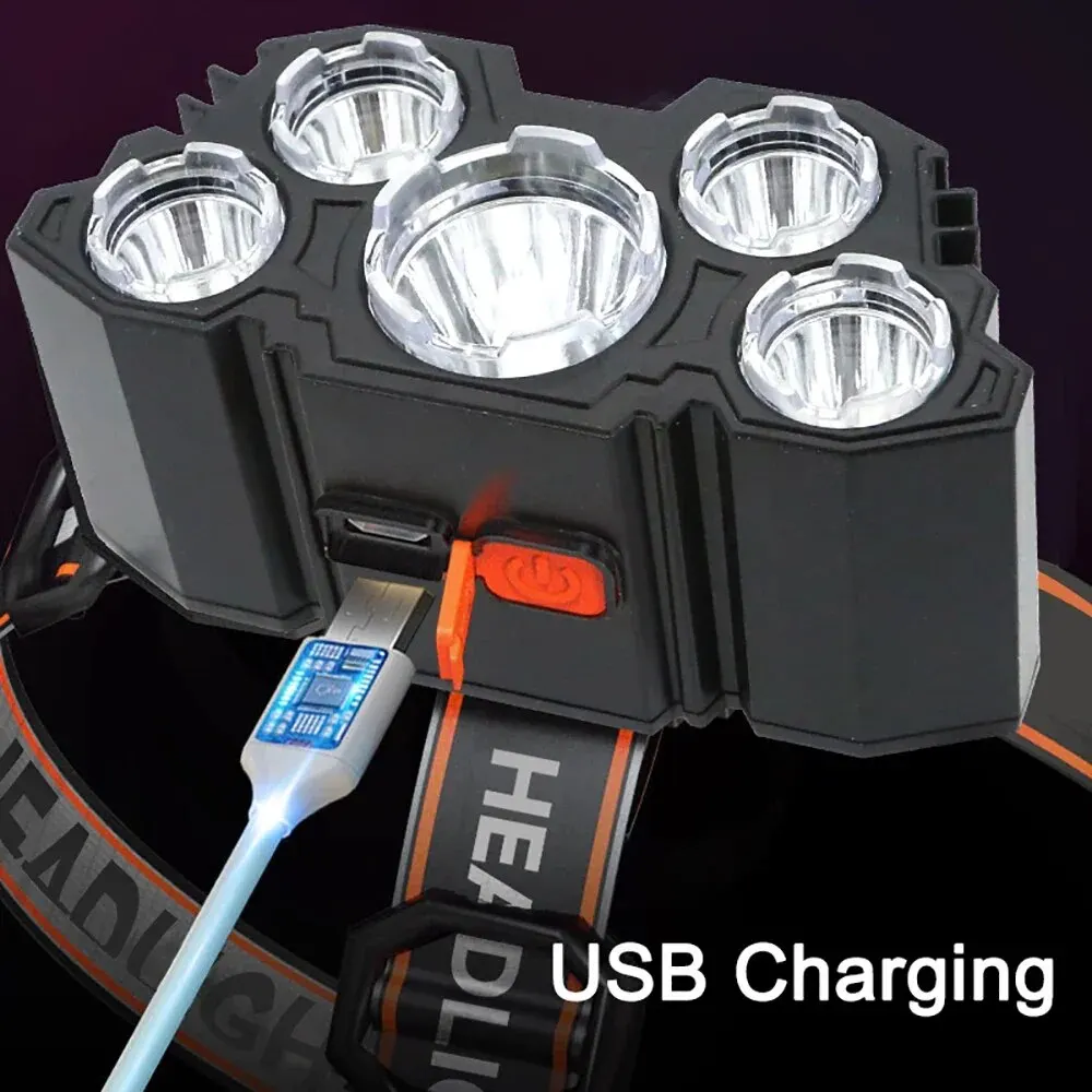 Rechargeable 5 LED Headlamp St – Fish Finder Battery recenzja i cena