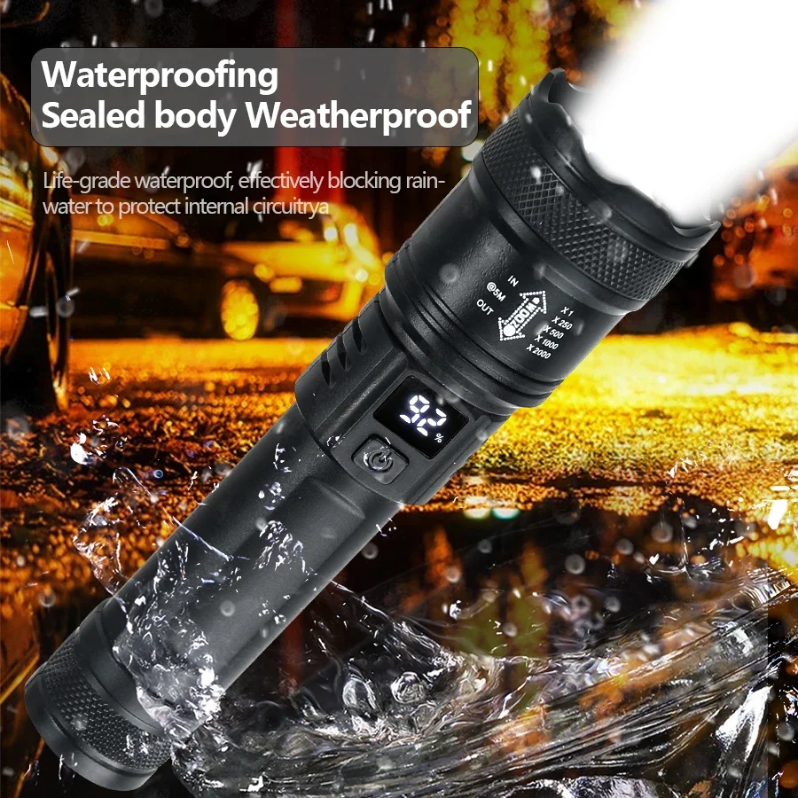 9900LM Powerful LED Flashlight – Fish Finder Battery recenzja i cena