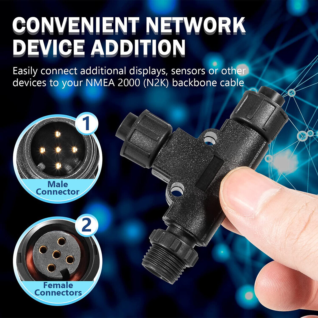 for NMEA 2000 Micro-C T-Connec – Fish Finder Cable recenzja i cena