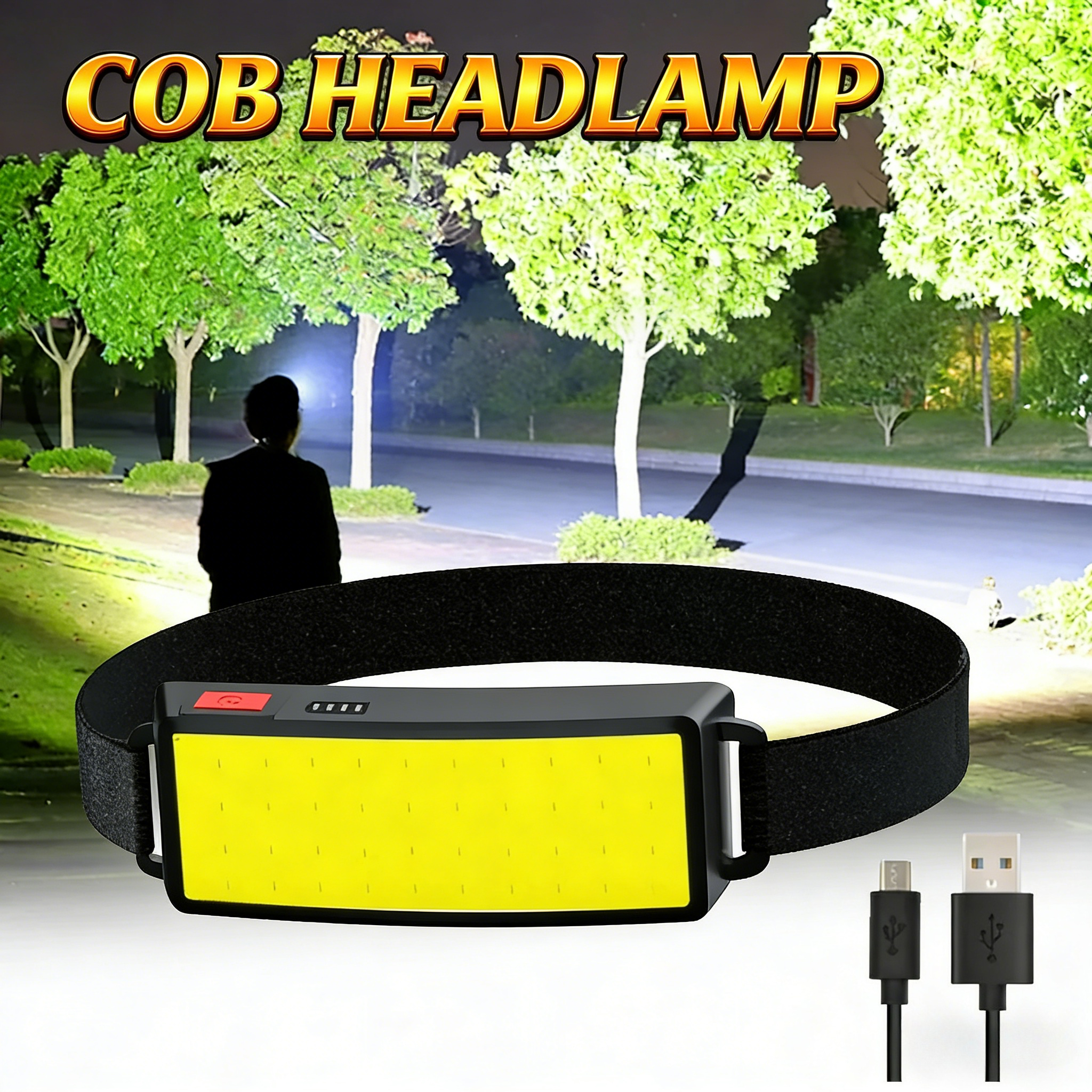 COB Portable LED Headlights Ou – Fish Finder Battery recenzja i cena
