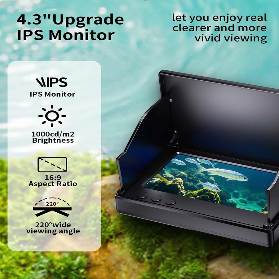 FOURQ Handheld 1080P 4.3'' LCD – Fish Finder Portable recenzja i cena