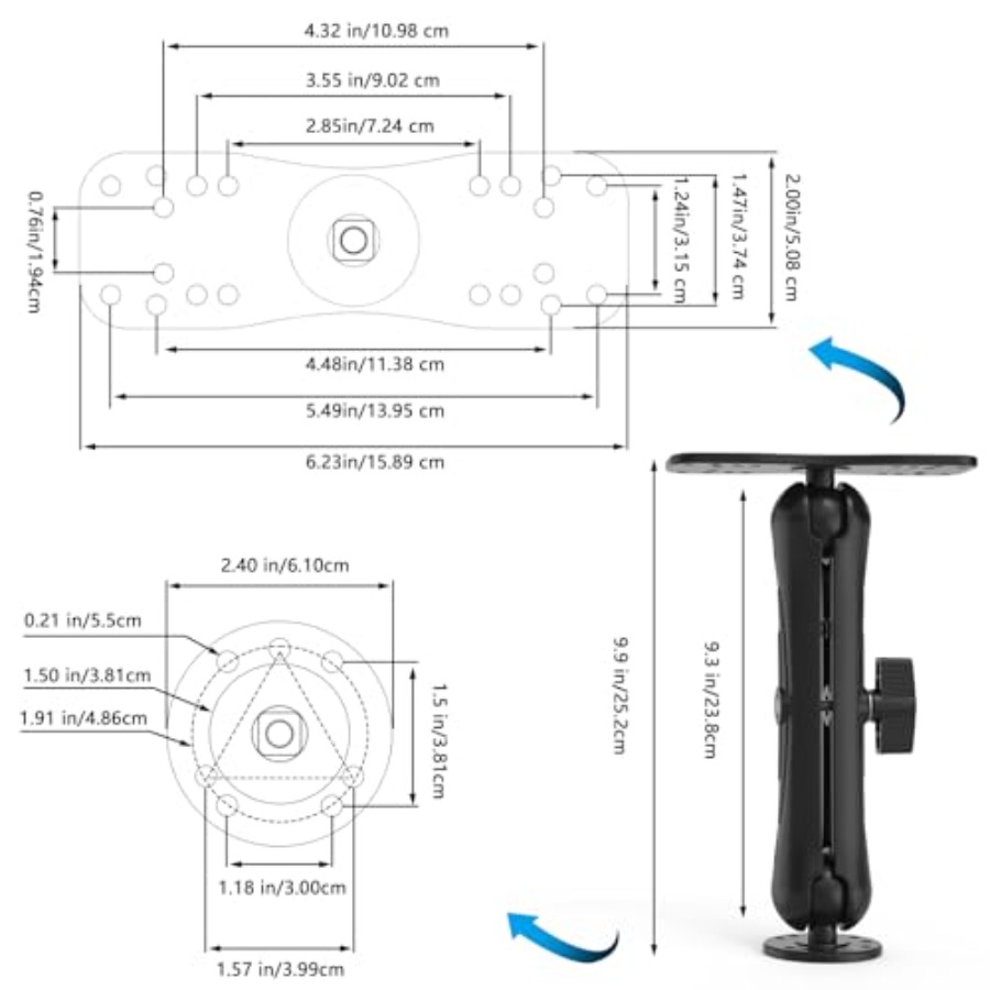 Aluminum Fish Finder Mount for – Fish Finder Mount recenzja i cena