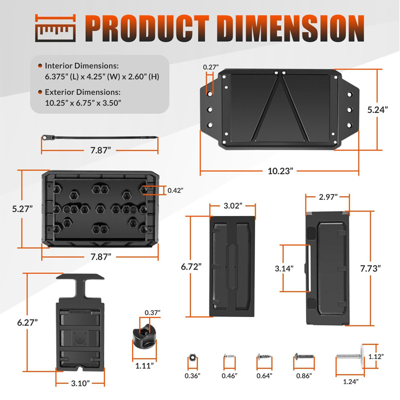 Track Mounted Battery Box for  – Fish Finder Battery recenzja i cena