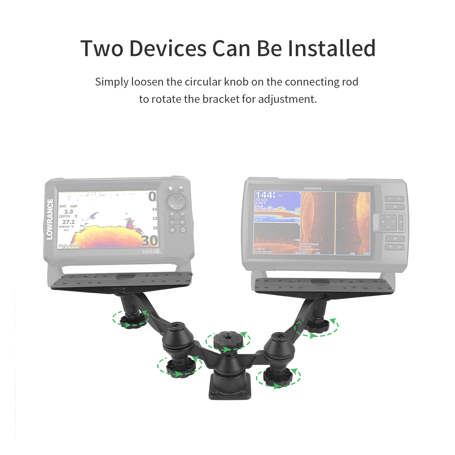 Horizontal boom dual-arm fishf – Fish Finder recenzja i cena