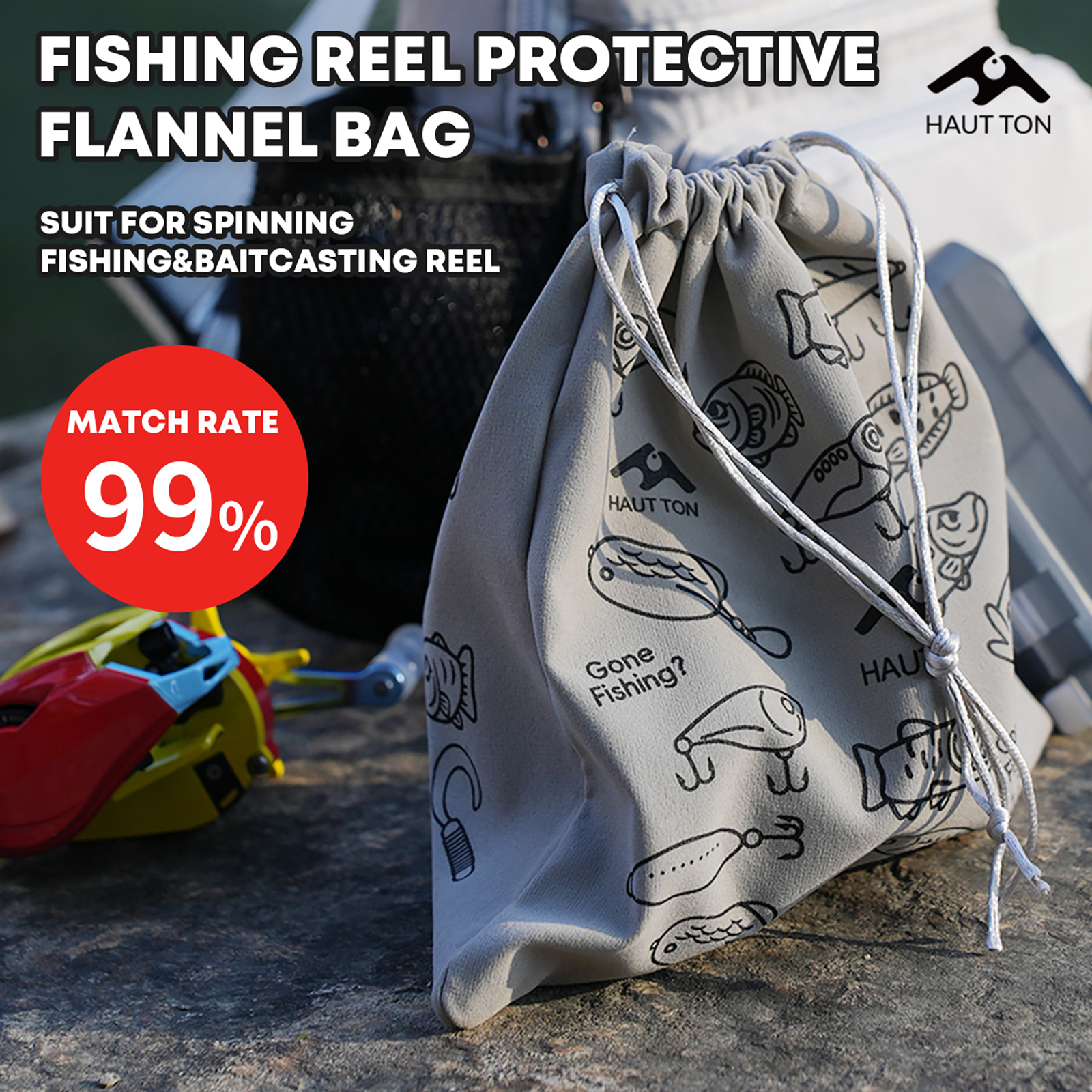 HAUT TON Fishing Reel Protecti – Fish Finder Case recenzja i cena