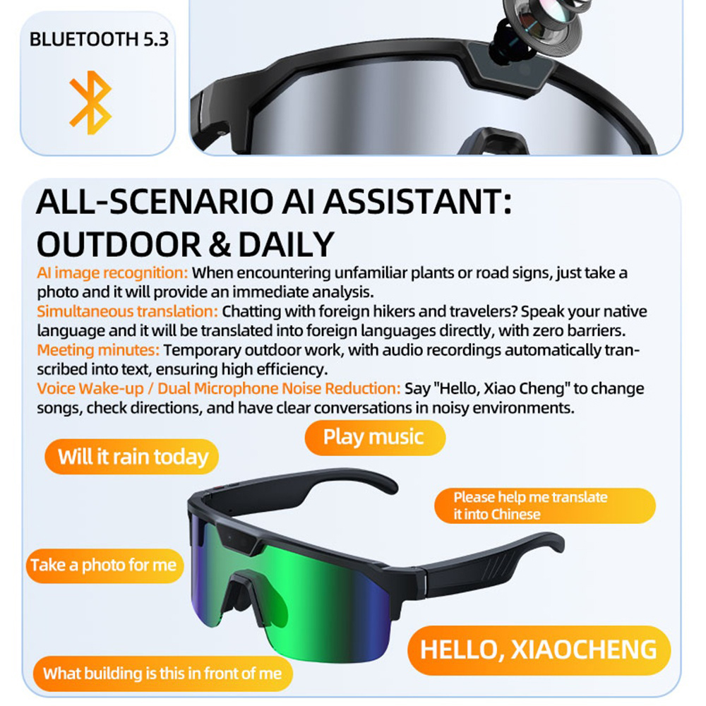 AI Smart Cycling Glasses Men W – Fishing Camera recenzja i cena